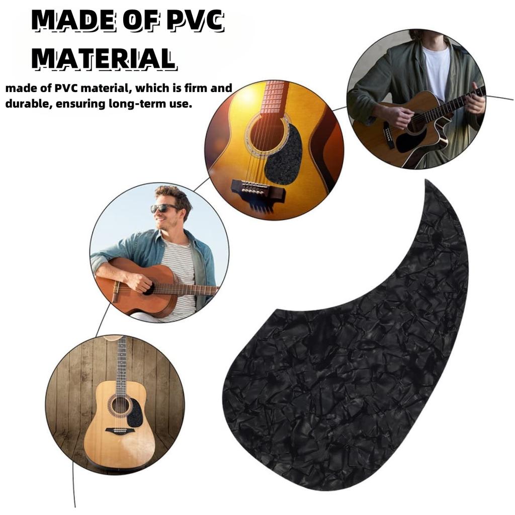 Miwayer Acoustic Guitar Pickguard Scratch Plate Self Adhesive Sticker/Water Drop Shape/for Right Handed Acoustic Guitur Parts
