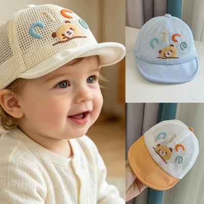 Breathable Kids Summer Mesh Sun Hat Lightweight UV Protection Baby Visor Hat for Outdoor Beach Travel Daily Casual Cap
