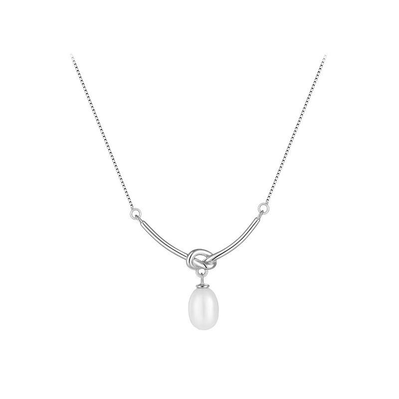 925 Sterling Silver Pearl Clavicle Necklace - 2023 New Arrival, Stylish Luxury for Women