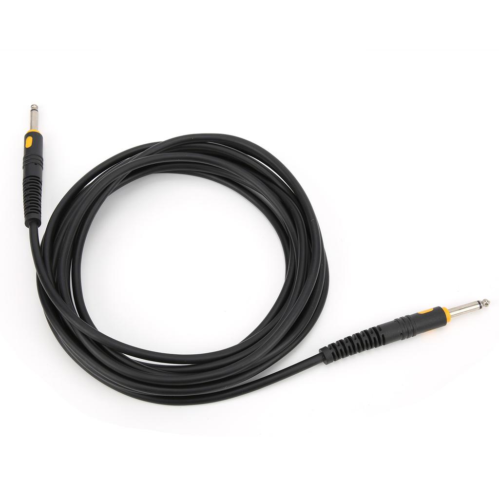 Guitar Cable Black Injection Head Cord Electric Instrument Accessories for Bass Electric Piano6 Meters