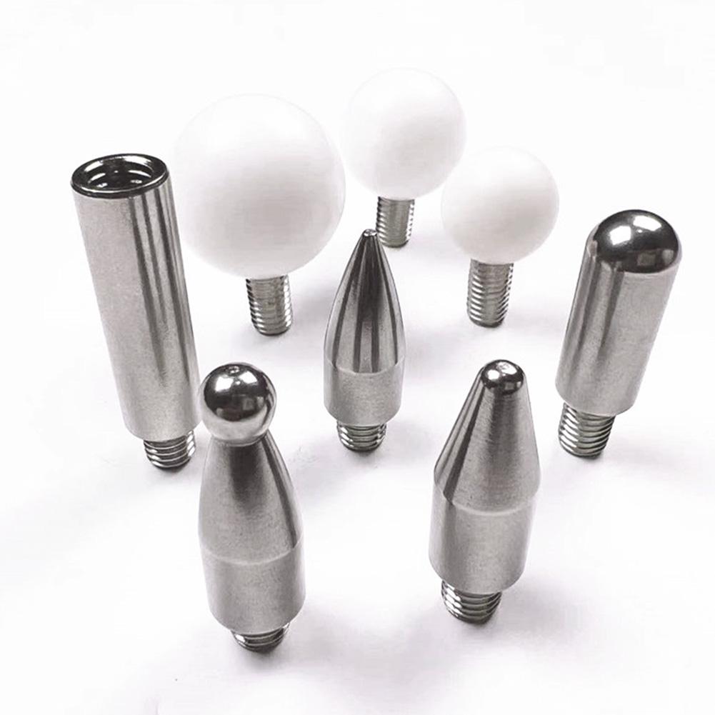 8PCS Car Dent Rod Tips Autobody Dent Removal Kit Paintless Dent Removal Hook Tips Slide Hammer Tips Rubber Hammer HAND TOOL