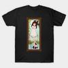Herren Schwarzes Print-T-Shirt Spukendes Porträt - Seiltänzer No-Cut Transferpapier Druck Baumwoll-T-Shirt
