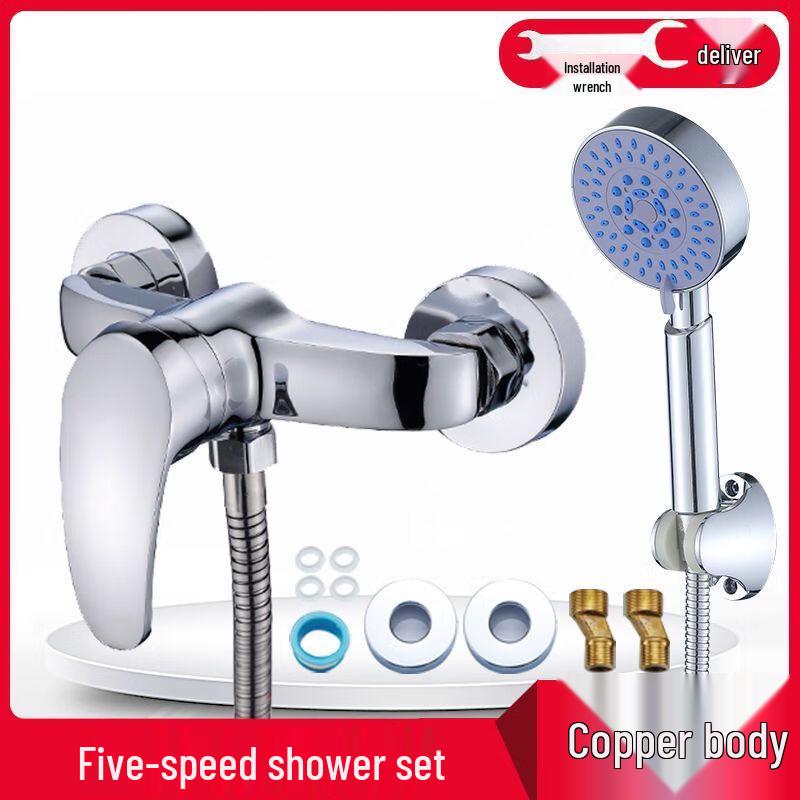 TLXT Brass Shower Mixer Faucet Set