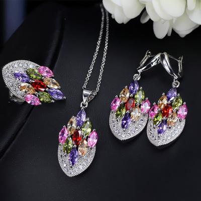 2026 European and American Style Zircon Exquisite Set, Bridal Wedding Accessories, Women's Jewelry Accessories