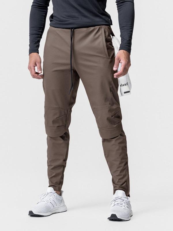 New Men's Multi-Pocket Nylon Stretch Hiking Joggers - Casual Sport Fitness Pants