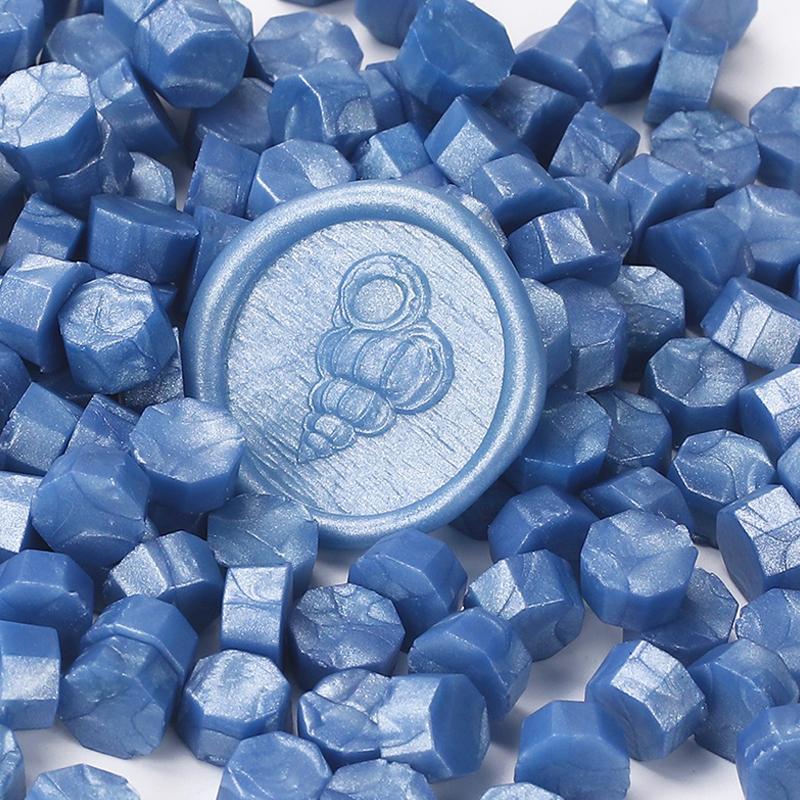 200PCS/bag Octagon Sealing Wax Beads Vintage Sealing Stamp Scrapbook Material Wedding Invitation Of Card Envelope Decoration