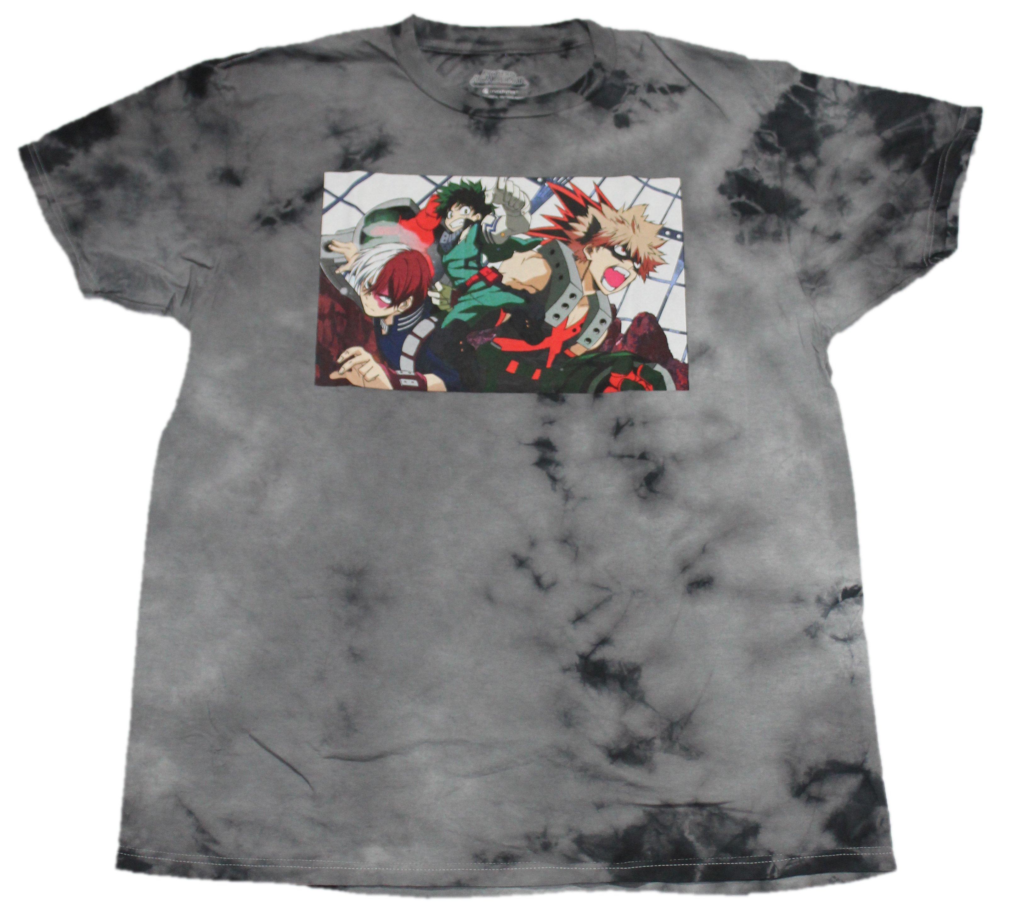 My Hero Academia New Adult T-Shirt - Battling Todoroki Bakugo Deku M