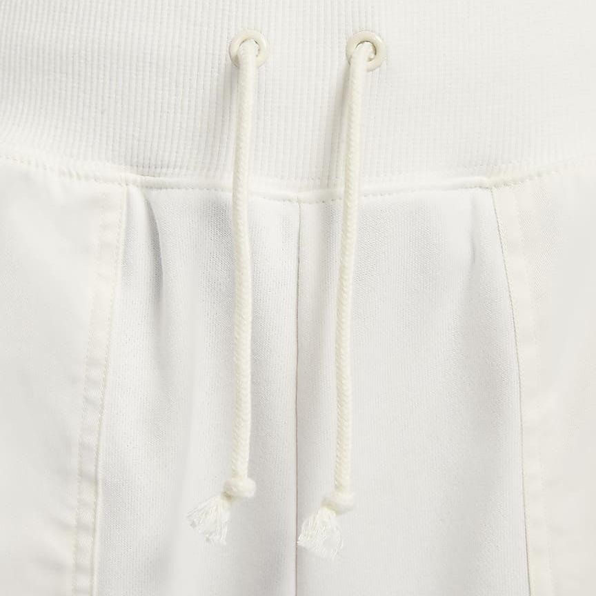 Nike Logo Embroidered High-Waisted Straight-Leg Sports Pants Women bottoms White DV8017-133