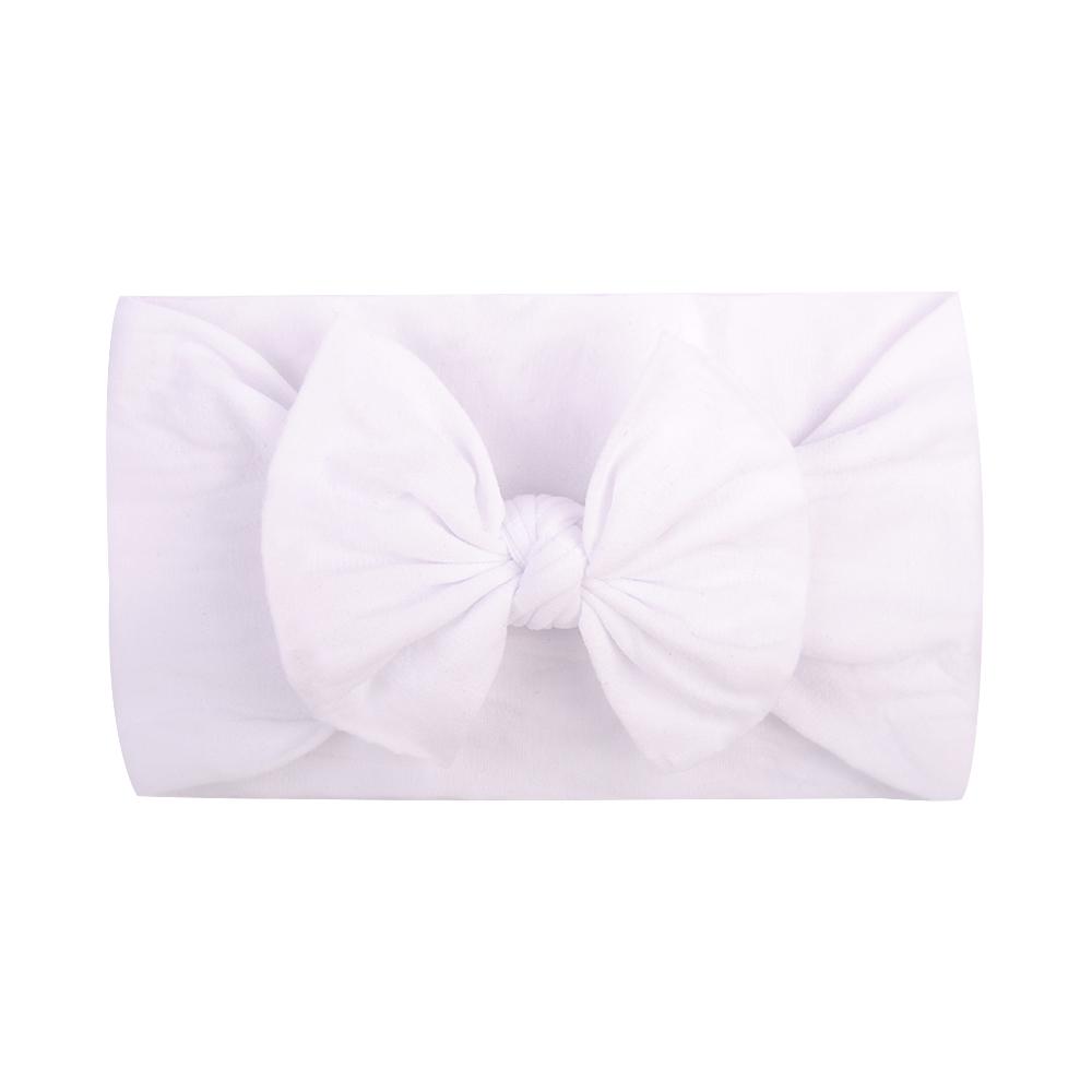 48 colors Baby Bowknot Hairband Broadside Headband Kids Girls Boutique Elastic Protect Turban Headwear Baby Hair Accessories