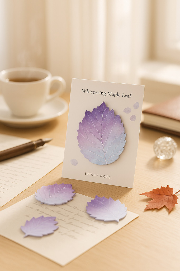 30 Sheets/pad Fallen Leaves Notes Self-stick Notes Schedule Self Adhesive Memo Pad Sticky Notes Bookmark Planner Stickers