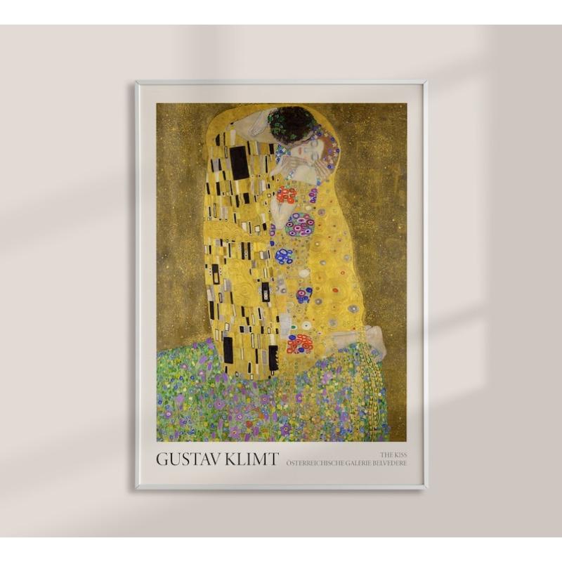 1 Stück Gustav Klimt Ästhetisches Poster Vintage Romantisch Abstrakte Figuren Landschaft Wandkunst Heim Büro Dekor Galerie Wandkunst