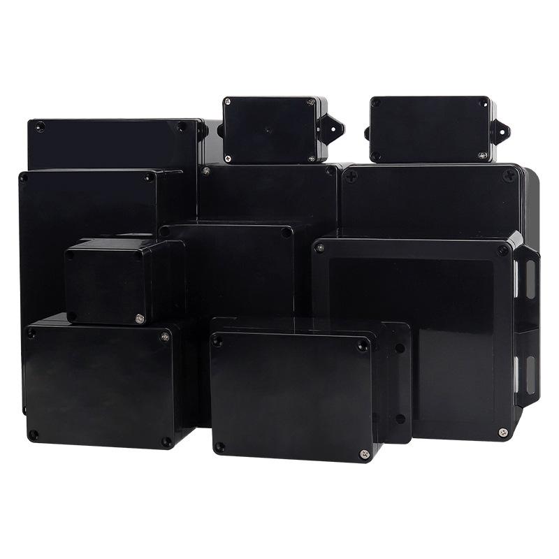 Black Indoor/Outdoor Waterproof ABS Junction Box for Power & Cable Distribution