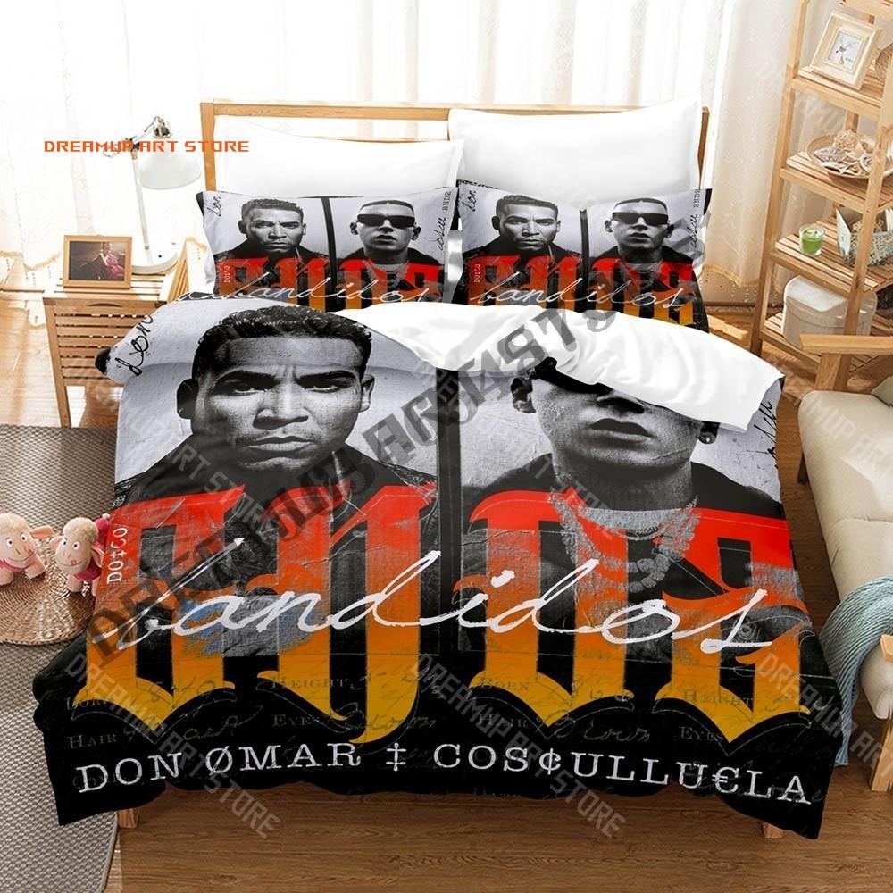 3D Print Don Omar Bedding Set Single Twin Full Queen King Size Bed Set Adult Kid Bedroom Duvetcover Sets Print Anime Bed Sh