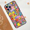 Colourful Flower Painting Art Case For iPhone 15 16 14 13 12 11 Pro Max Plus X XR XS Max 12 13 Mini Soft Bumper Cover