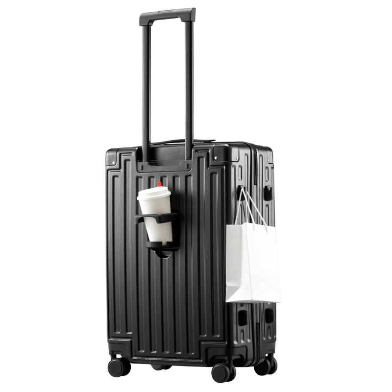 SOO Smart Travel Luggage with Integrated Cup Holder 20-inch