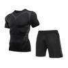 Men's Quick-Dry Breathable Sportswear Set - Tight-Fit, Long-Sleeve Base Layer for Outdoor Running & Training.