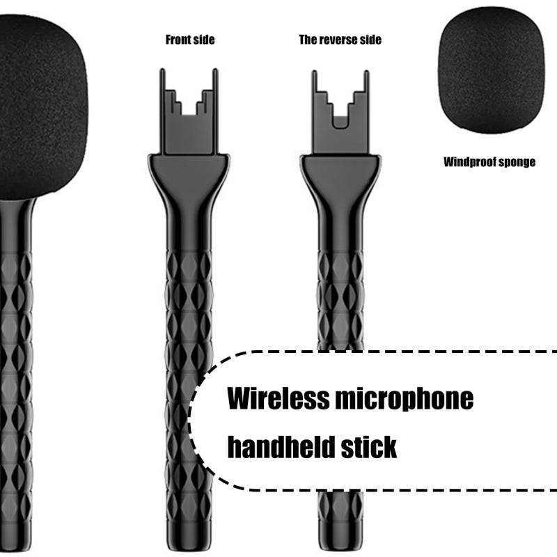 Professional Portable Wireless Microphone Stand For Wireless Handheld Adapter For Live Streaming Interviewing Reporting