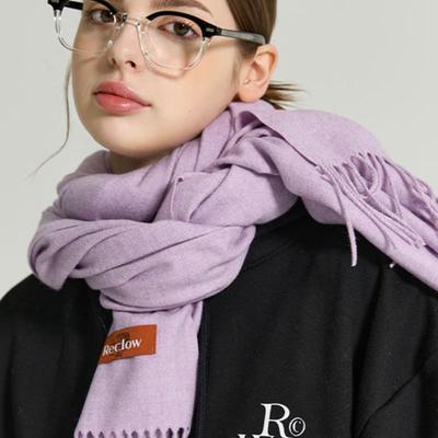 RECLOW Pastel Plain Muffler Purple