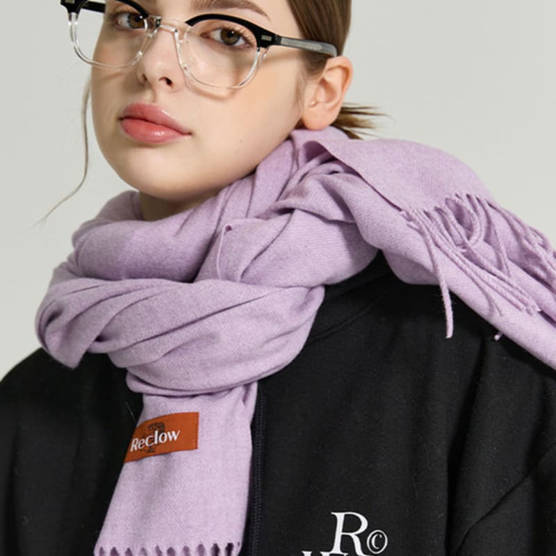 RECLOW RECLOW Pastel Plain Muffler Purple Not selected