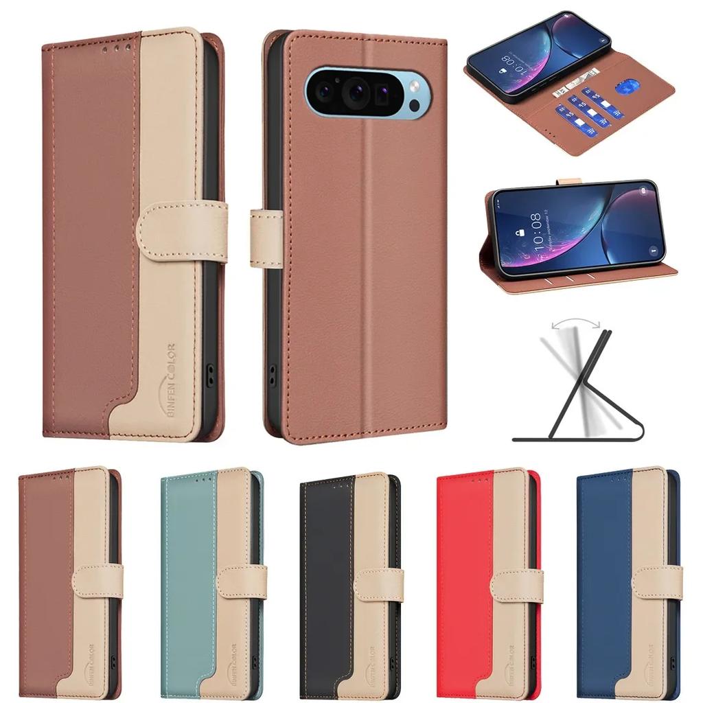 Wallet Card Magnetic Flip Leather Case For Realme Note 60 4G C61 Cover With Card Stand RFID Blocking BF33