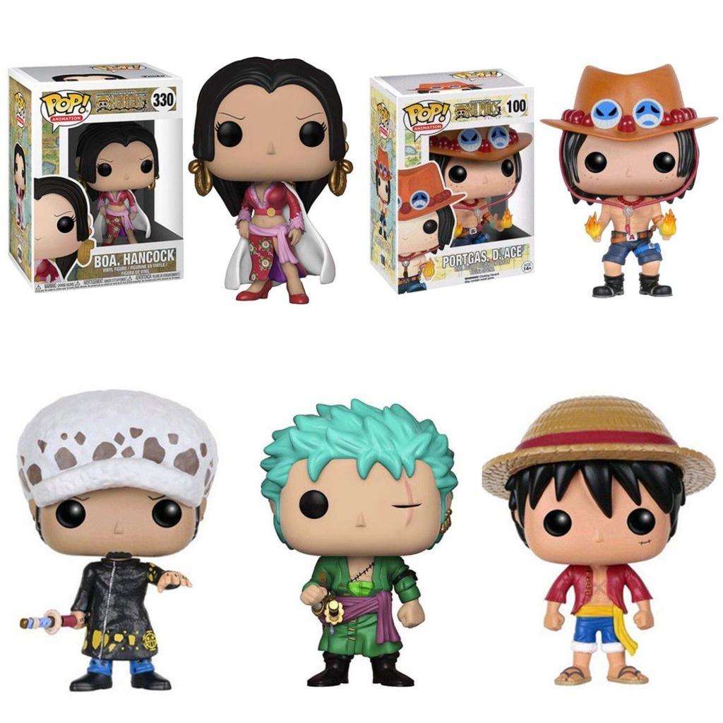 Pop Figurka Akcji Anime One Piece Zestaw z Luffy'm Ace'm Lawem Zoro Idealny Dla Kolekcjonerów
