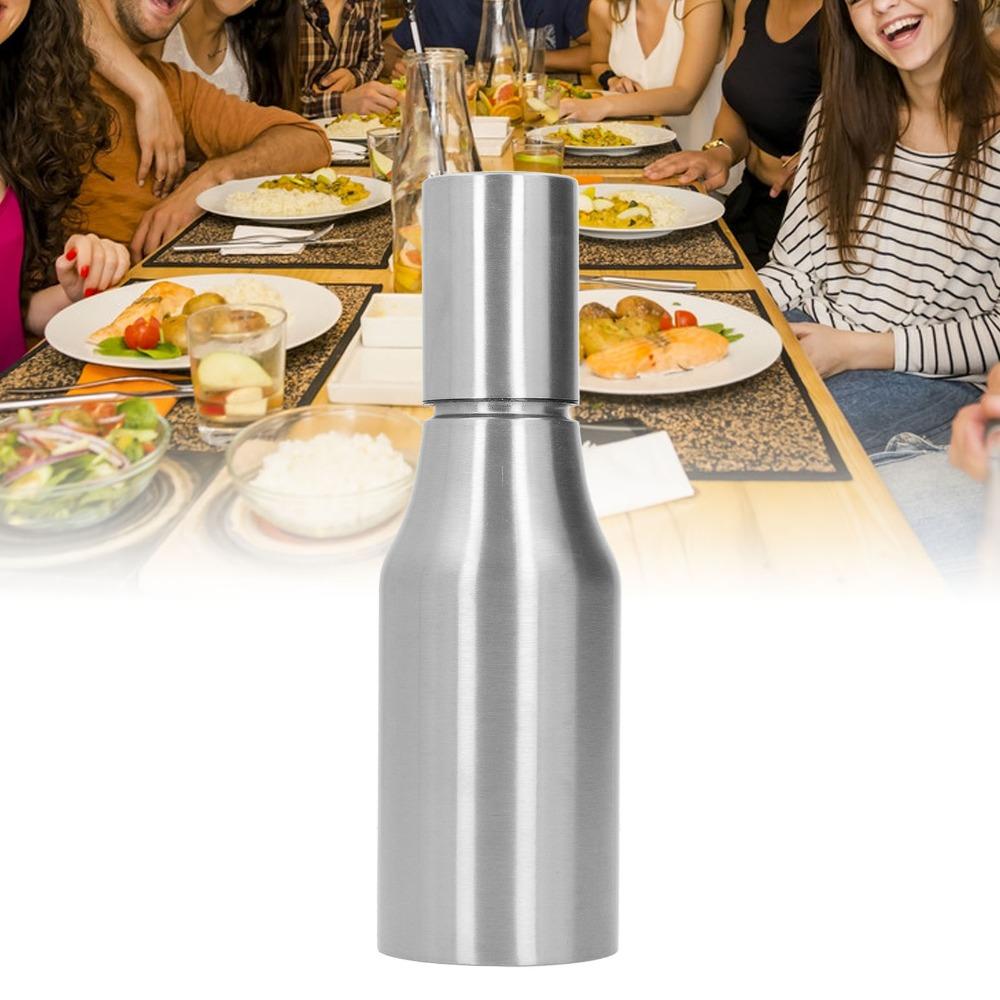 500 ml Capaciteit Olijfolie Decanteerfles 304 Roestvrij Staal Azijn Dispenser Fles Thuis Koken