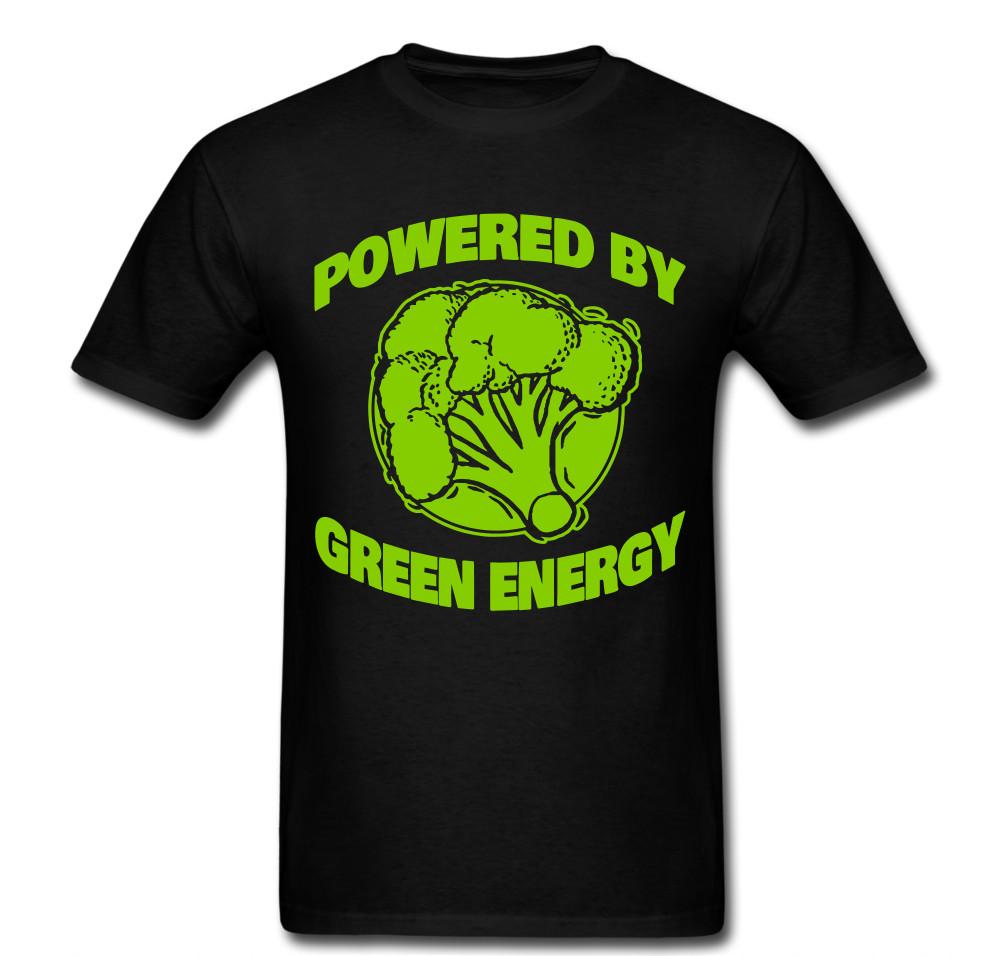 

Powered by green energy vegan vegetarian veggies fruits T shirt Unisex Tee 4XL