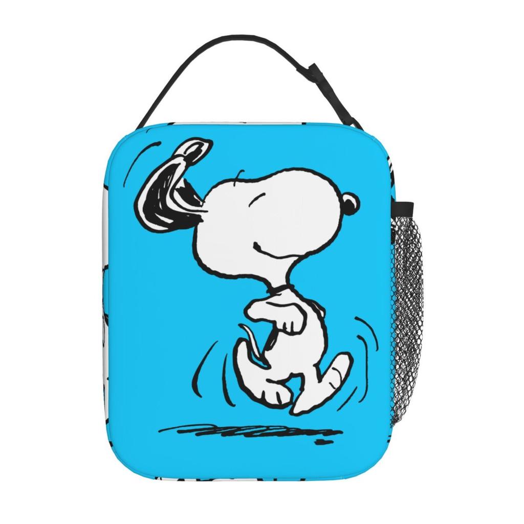 Snoopys Woodstock Doghouse Insulated Lunch Bags Portable Reusable Thermal Bag Lunch Box Tote Beach Outdoor Food Bag