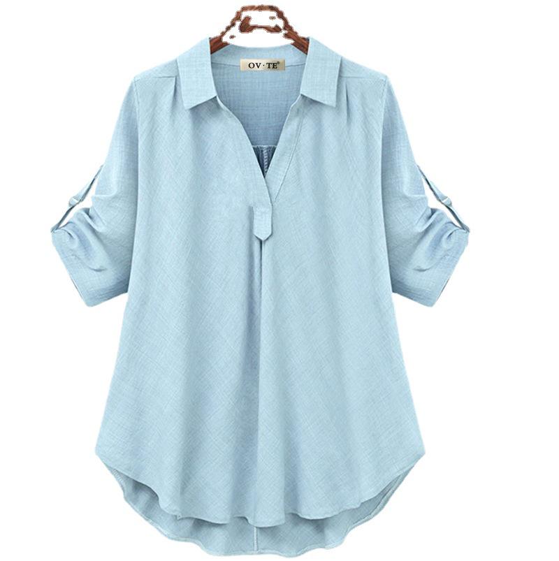 New Arrival: Women's Mid-Sleeve Plus Size Loose-Fit Slimming Top - Versatile and Stylish for Summer