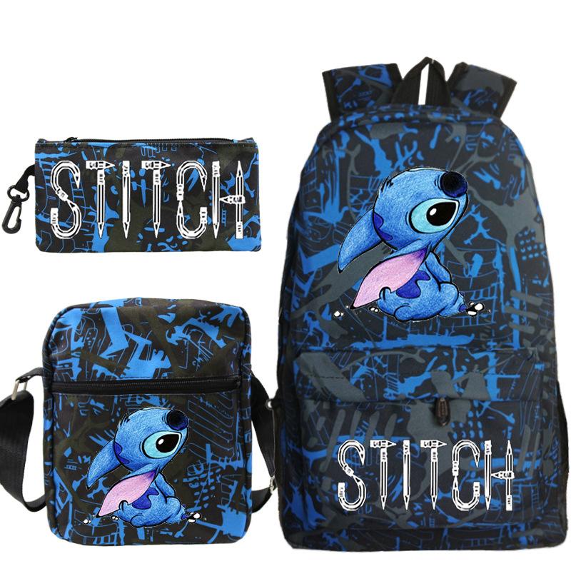 Children'S Backpack Cartoon Printed Schoolbag Shoulder Bag Pencil Case Set