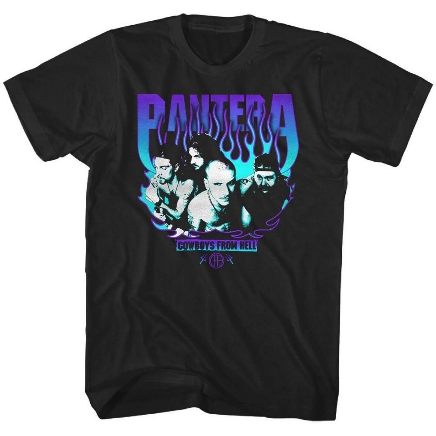 

Pantera Cowboys from Hell Purple Flame Mens T Shirt Music Classic Band Tee Black Unisex T-Shirt S чёрный