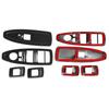 4pcs Carbon Fiber Style Window Lift Switch Frame Trim for BMW X1 16 19
