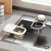 Sink Basket With Suction Cup Drainer & Storage Rack Kitchen Sink Filter Basket For Waste Clog Prevention Fruit Vegetable Washing