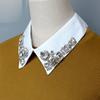 1 piece of luxurious rhinestone fake collar, featuring shiny diamonds and hand-sewn craftsmanship. Designed with sunflower and c