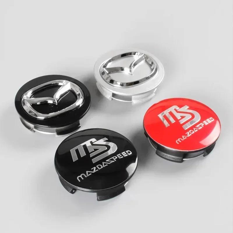 2025 Hot Car Wheel Center Hub Cap Dustproof Cover Emblem Wheel Sticker accessories for Mazda 3 4 5 6 ATENZA Axela RX8 CX6 CX5 CX
