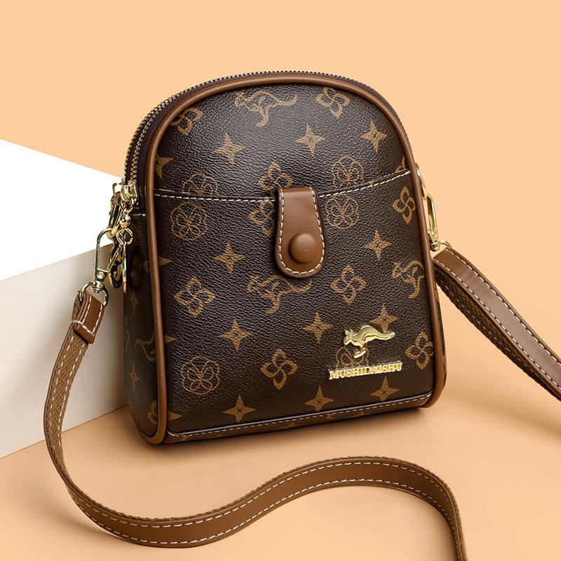Mobile Phone Coin Purse Single-shoulder Crossbody Bag Solid Color Simple and Versatile Mom Bag