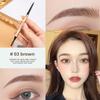 Gold Double-Headed Triangular Eyebrow Pencil: Ultra-Fine, 3D Sketch, Waterproof & Smudge-Proof.