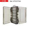 Fishing Tackle Box 12 14 Compartments Fishing Accessories Lure Hook Storage Case Double-Sided PP Fishing Tool Organizer Boxes