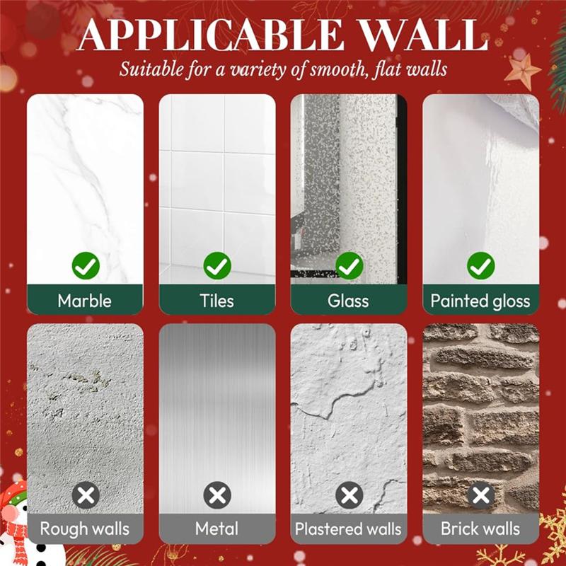 A25F-For Door Wreath Suction Cup Hooks On Glass For Shower, No Drill Hook For Hanging Towels