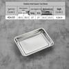Magnetic Stainless Steel Rectangular Steaming Tray
