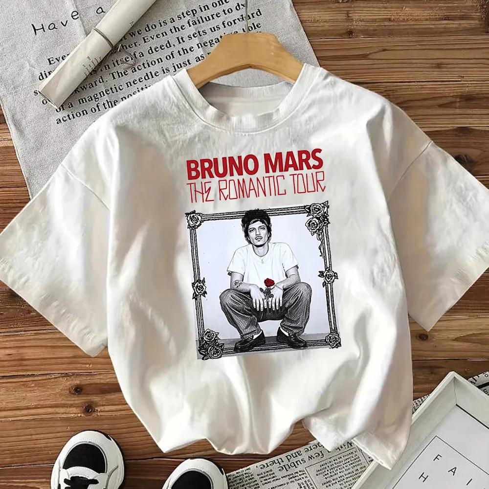 High Quality Cotton Bruno Mars T Shirt Women S Classic Kawaii Graphic Tshirt Comfortable Pop Culture Psychedelic Graphic