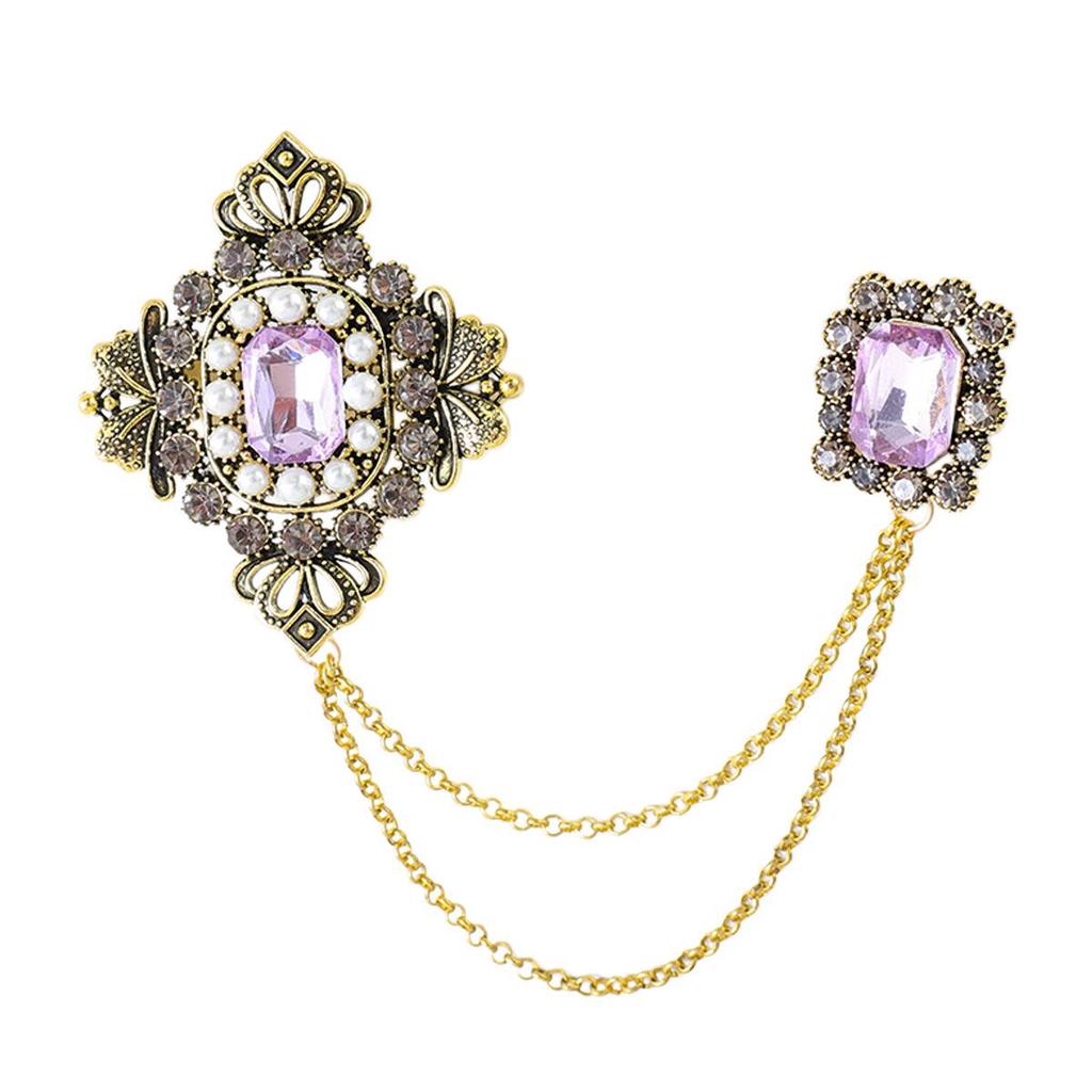 Men's High-End Honey Bee Tassel Brooch: Star, Crown, and Music Note Design Lapel Pin