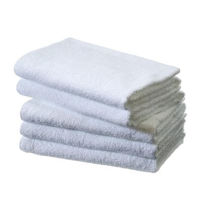 Terry Labo Pure White Mini Bath Towels, Set of 5, Made In Japan, Senshu Towels (Approx. 50 X 100cm), White