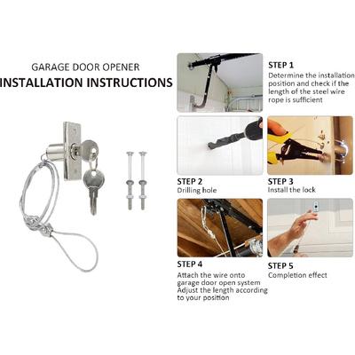 Universal Garage Door Opener Emergency Garage Door Disconnect Release Lock Kit