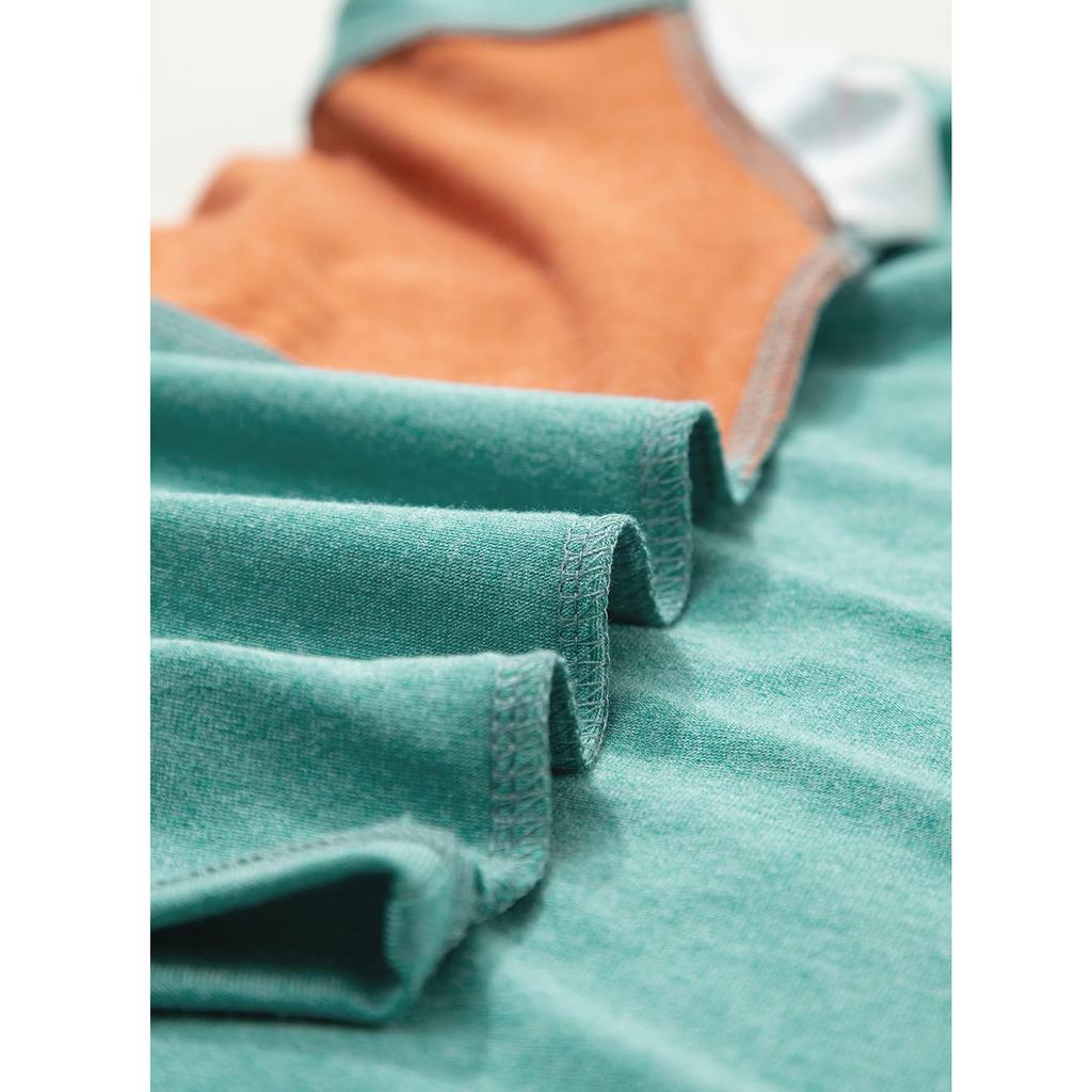 Girls Summer Shirts Short Sleeve Color Block Tops