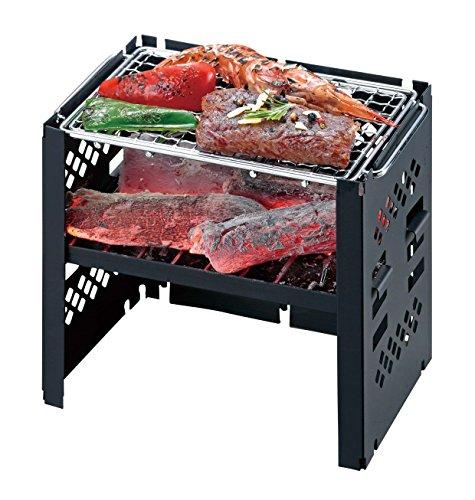 Captain Stag UG-44 Folding Kamado Grill B6 Black