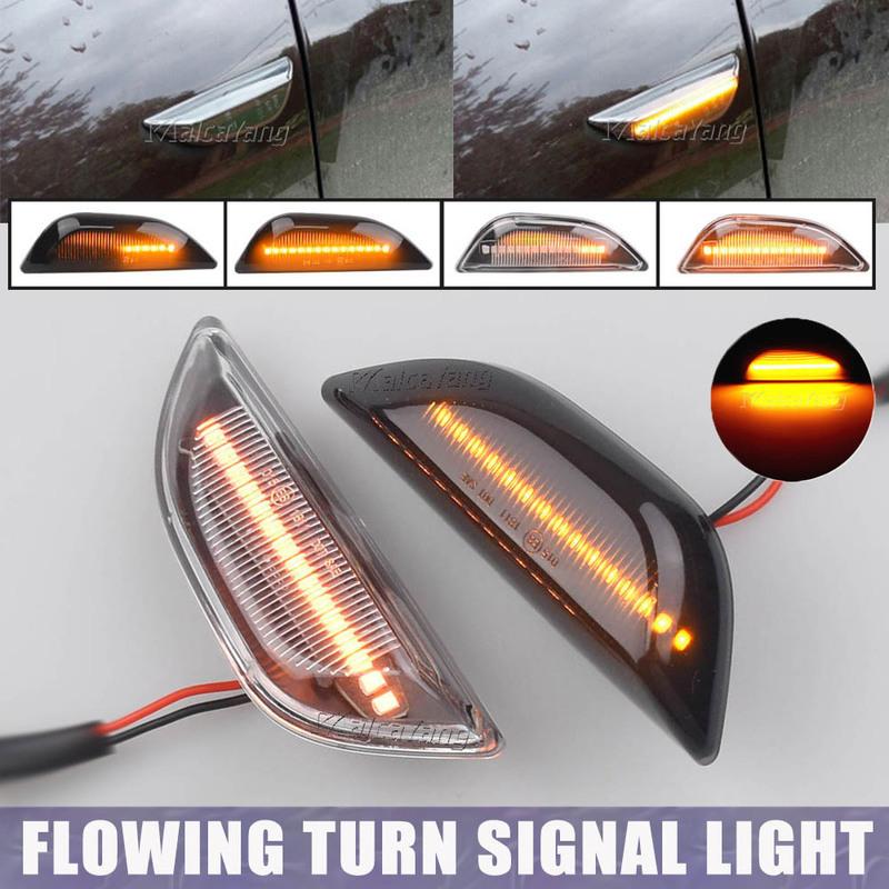1Pair Dynamic LED Side Marker Flowing Turn Signal Sequential Blinker Lamp For Opel Mokka X Chevrolet Trax 2013- Buick Encore