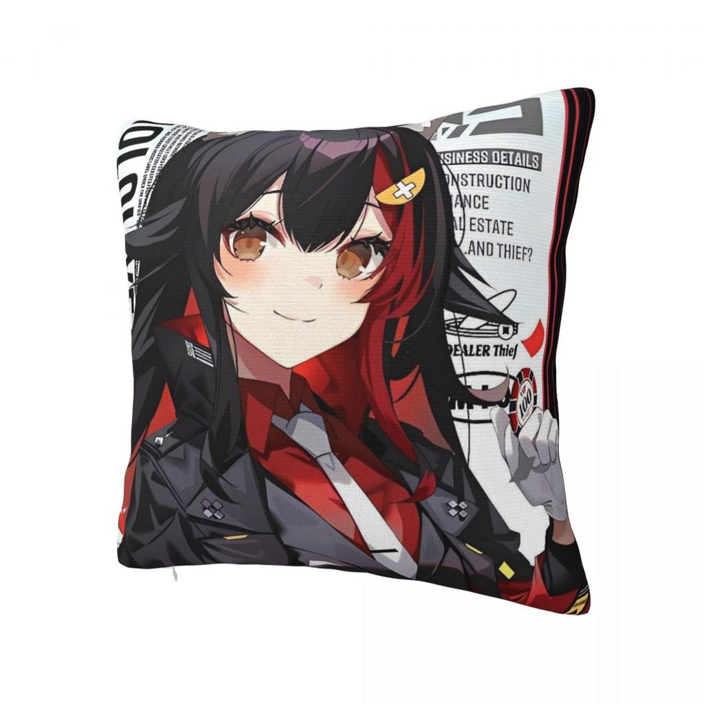 Anime Ookami Mio Pillow Case Fashion Pillow Cover Square Custom Cushion Cover Pillowcases For Office Car Home Decorative