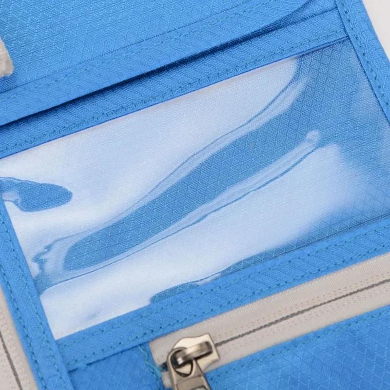 New Travel Passport Bag Neck Multi-functional Document Bag Waterproof Passport Holder RFID Document Bag