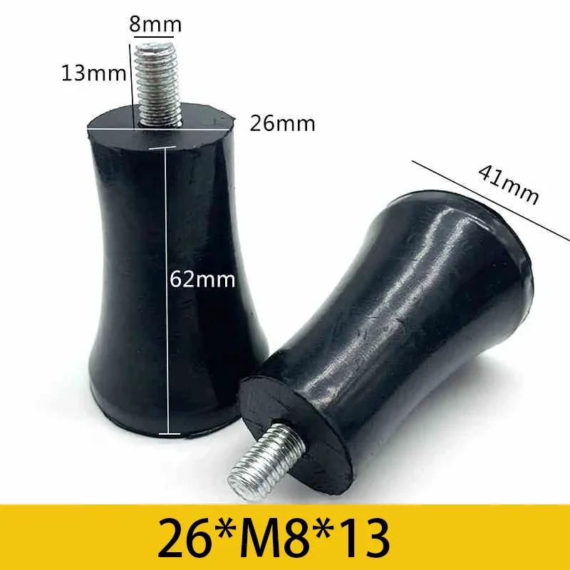 10Pcs Rubber Adjustable Feet Pad With Screw M6 M8 M10 Table Chair Balck Leveling Foot Pad Furniture Leg Anti-shock Protection